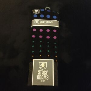 MEN'S STACY ADAMS PATTERN DRESS SOCK.